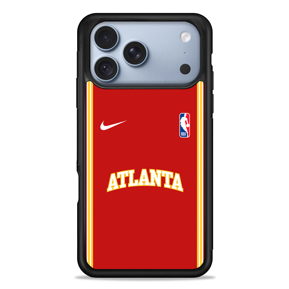 NBA Atlanta Hawks Red Nike iPhone 18 Pro Case - iPhone 18 Pro Silicone Case