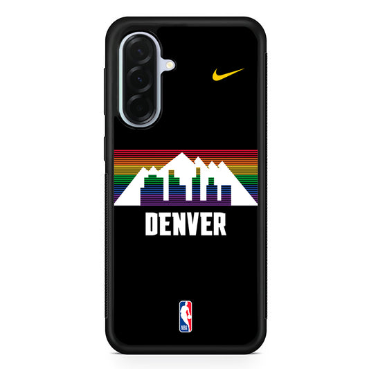 NBA Denver Nuggets Black Nike Samsung Galaxy A36 Case | Durable Samsung Galaxy A36 Protective Case