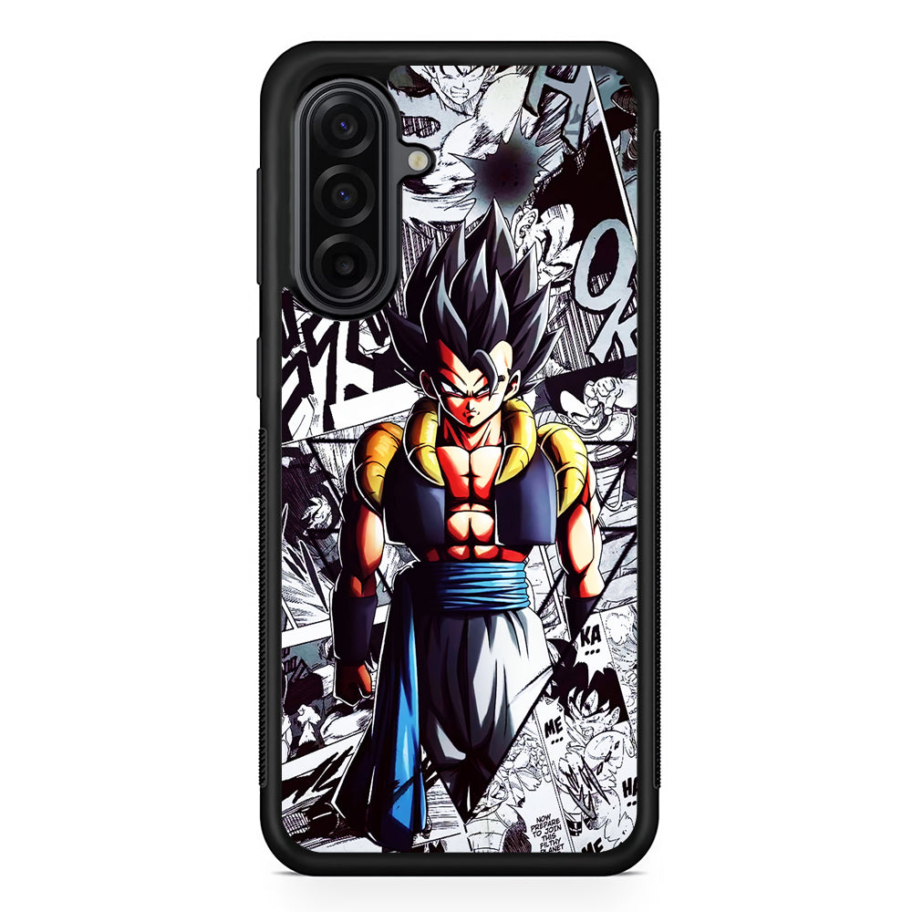 Gogeta Comic Collage Samsung Galaxy A17 Case | Durable Rubber Samsung Galaxy A17 Phone Case