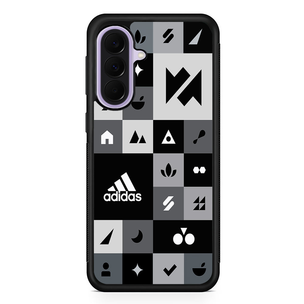 Adidas All Day Icon Design Samsung Galaxy A37 Case | Samsung Galaxy A37 Rubber Protective Case