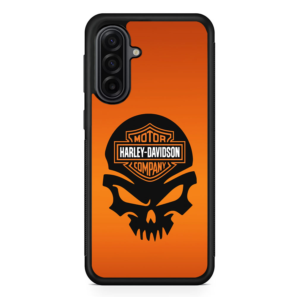 Harley Davidson Skull Logo Samsung Galaxy A17 Case | Durable Rubber Samsung Galaxy A17 Phone Case