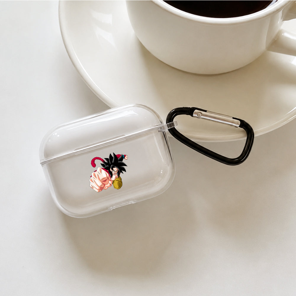 Dragon Ball SS4 Goku Fist Protective Apple AirPods Pro 3 Clear Case | Shockproof Cover
