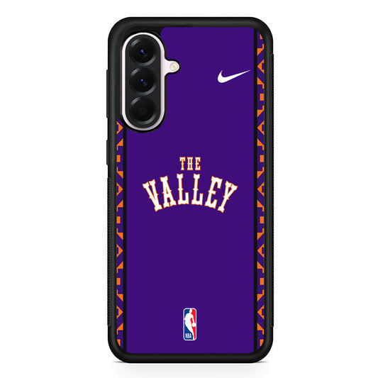 NBA Phoenix Suns Purple Nike Samsung Galaxy A56 Case | Samsung Galaxy A56 Protective Rubber Case