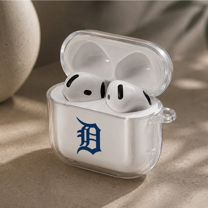 MLB Detroit Tigers Logo Protective Apple Airpods 4 Clear Case - Durable Clear Protection