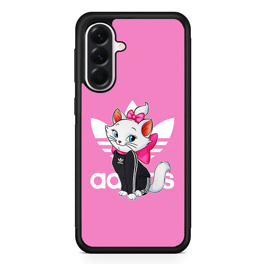 Adidas Marie The White Kitten Samsung Galaxy A56 Case | Samsung Galaxy A56 Protective Rubber Case