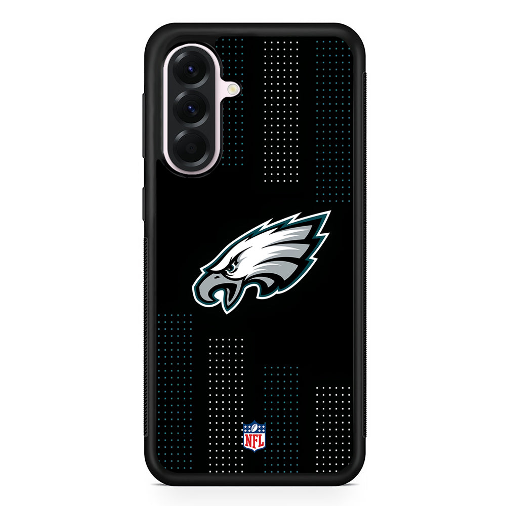 NFL Philadelphia Eagles Dot Pattern Samsung Galaxy A56 Case | Samsung Galaxy A56 Protective Rubber Case