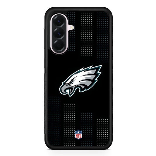 NFL Philadelphia Eagles Dot Pattern Samsung Galaxy A56 Case | Samsung Galaxy A56 Protective Rubber Case