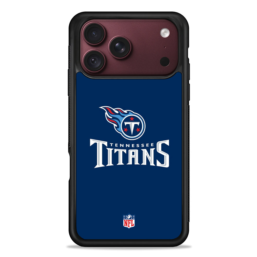 NFL Tennessee Titans Navy iPhone 18 Pro Max Case – Slim Silicone Protective Cover