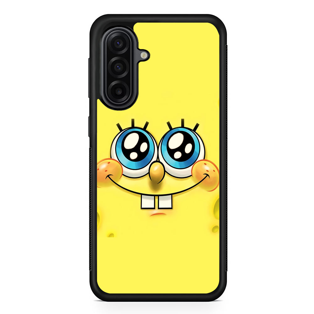 Spongebob's smiling face Samsung Galaxy A17 Case | Durable Rubber Samsung Galaxy A17 Phone Case