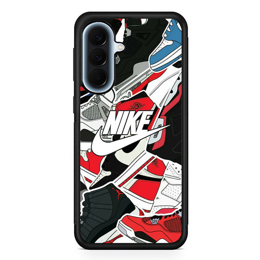 Nike Logo Shoes Pattern Samsung Galaxy A57 Case | Slim Samsung Galaxy A57 Protective Case
