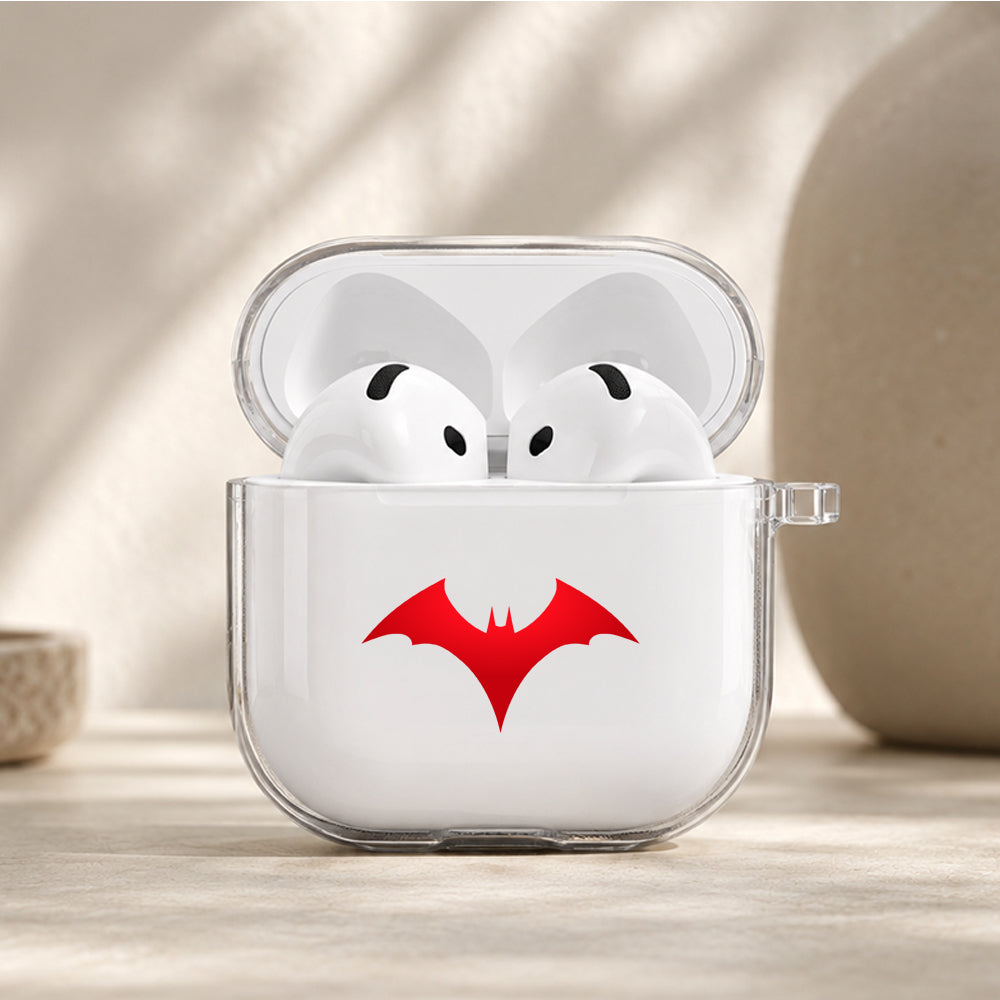 Batman Beyond Logo Protective Apple Airpods 4 Clear Case - Durable Clear Protection