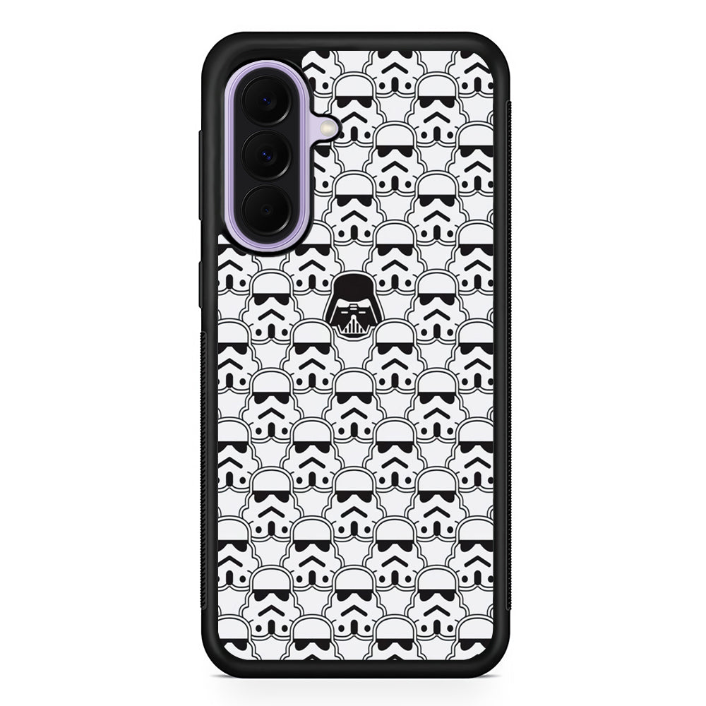 Stormtrooper Face Pattern Star Wars Samsung Galaxy A37 Case | Samsung Galaxy A37 Rubber Protective Case