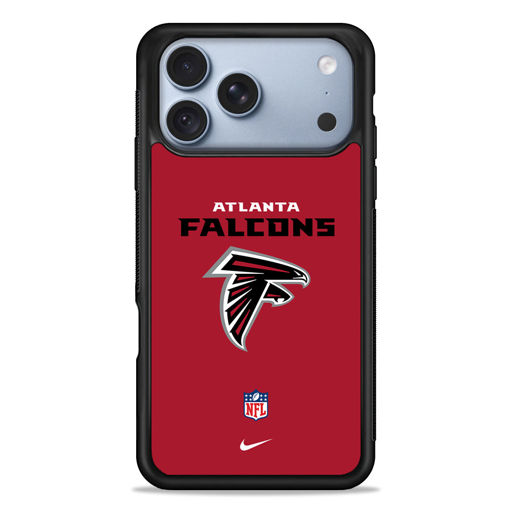 NFL Atlanta Falcons Red Nike iPhone 18 Pro Case - iPhone 18 Pro Silicone Case