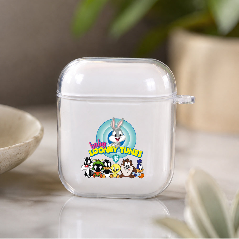 Baby Looney Tunes Family Protective Clear Case Cover For Apple Airpods | Soft Silicone AirPods 1 / 2 Case | Protective Cover