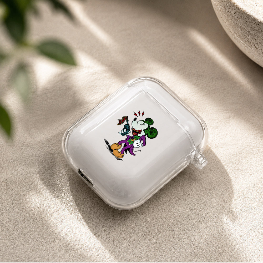 Mickey Joker Protective Clear Case Cover For Apple Airpods | Soft Silicone AirPods 1 / 2 Case | Protective Cover