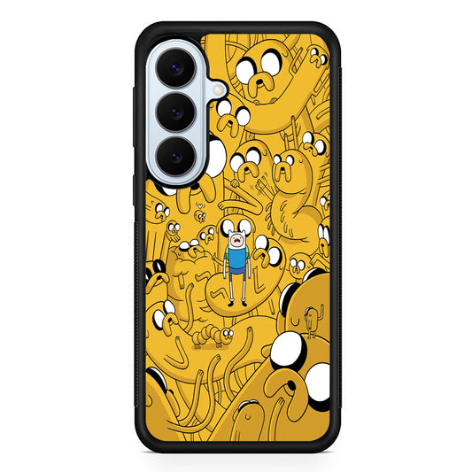 Finn and Jake Doodle Samsung Galaxy S26 Plus Case | Slim Protective Rubber Cover