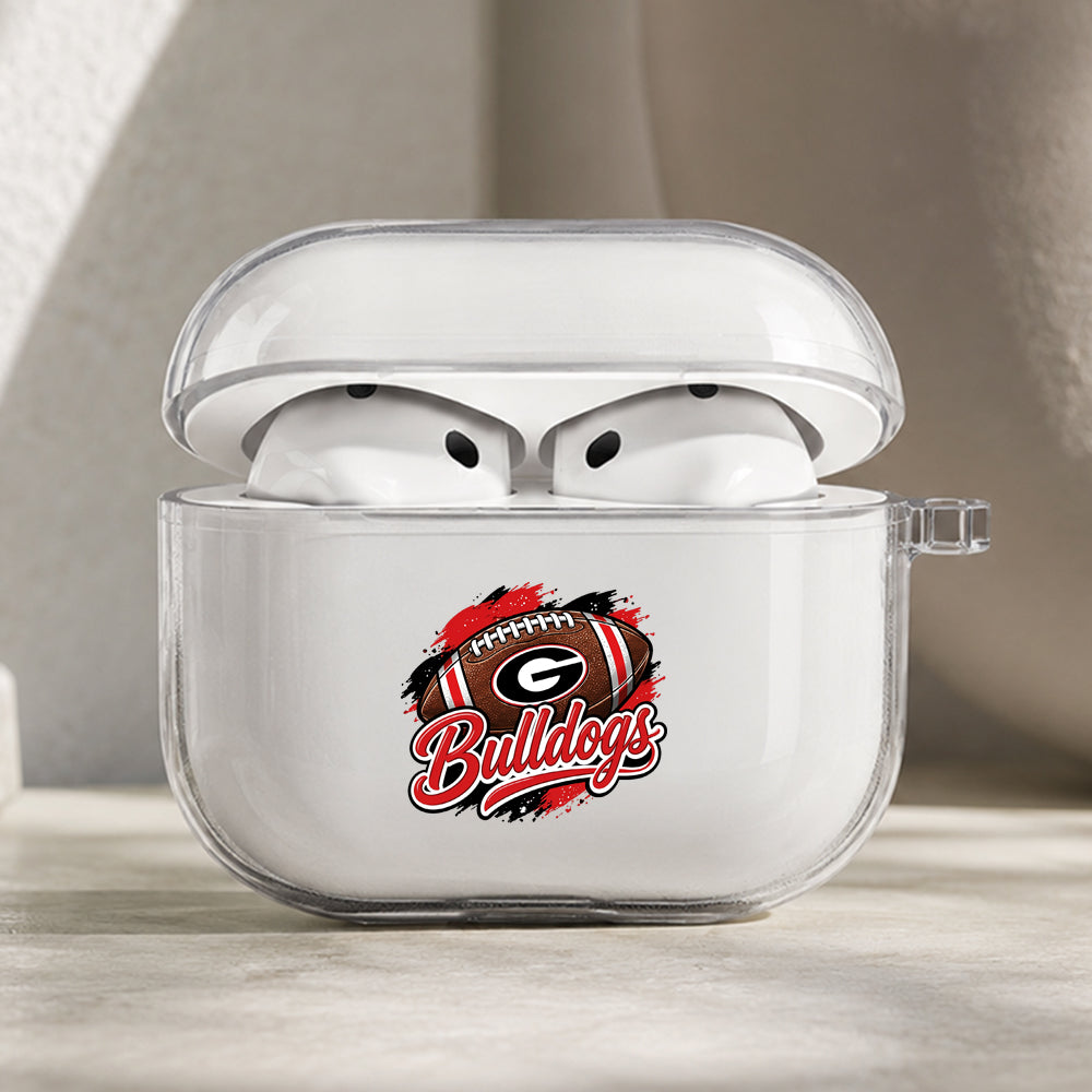 Bulldogs Game Day Spirit Protective Apple AirPods Pro 3 Clear Case | Shockproof Cover