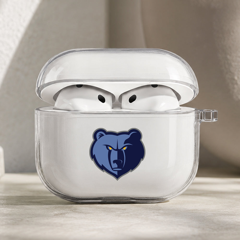 NBA Memphis Grizzlies Symbol Protective Apple AirPods Pro 3 Clear Case | Shockproof Cover
