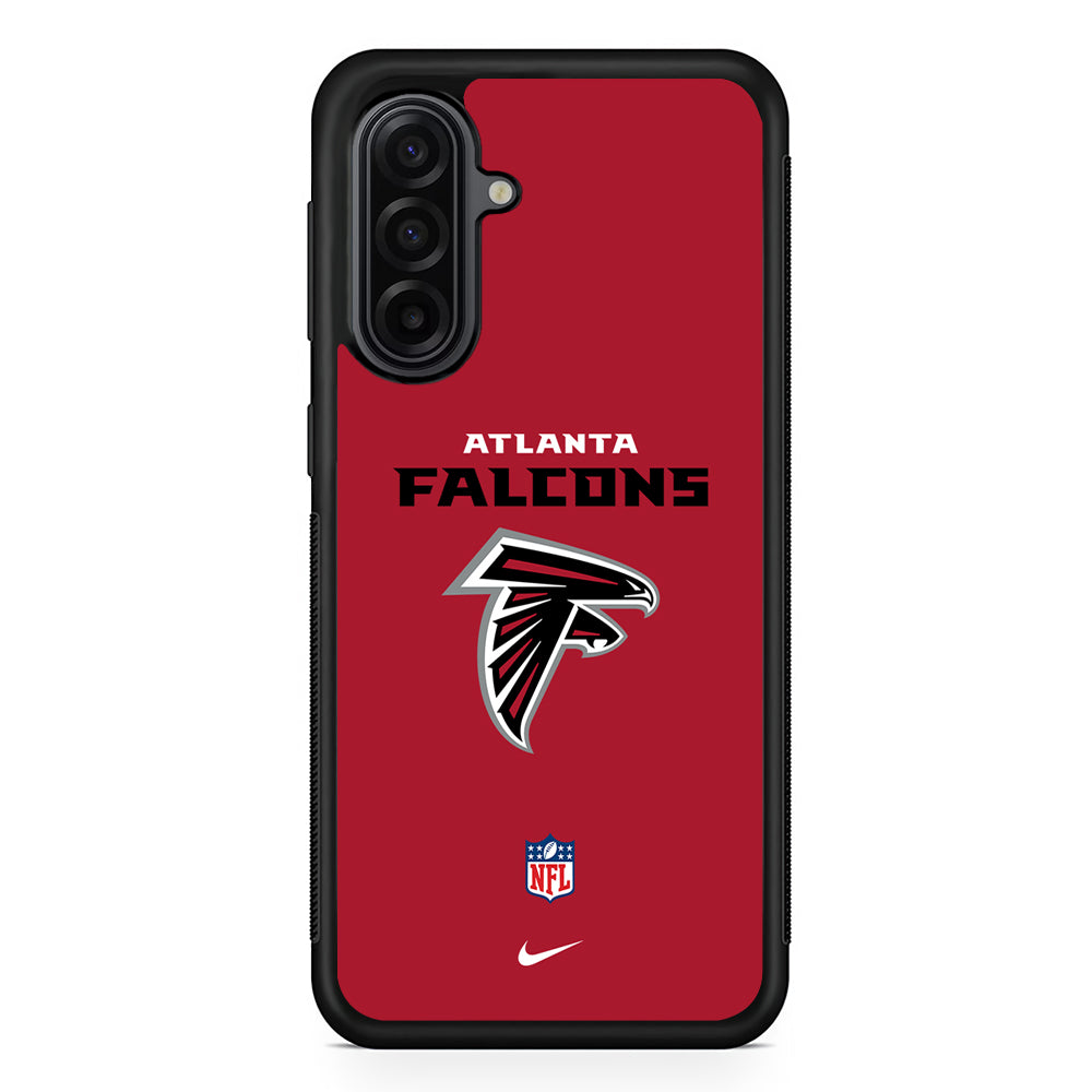 NFL Atlanta Falcons Red Nike Samsung Galaxy A17 Case | Durable Rubber Samsung Galaxy A17 Phone Case