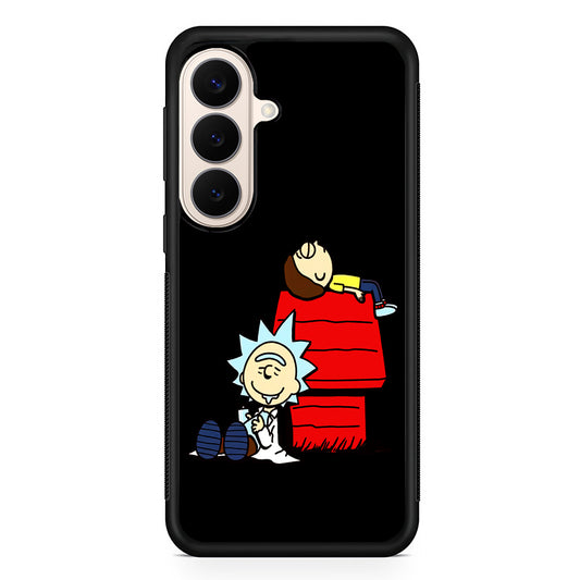 Rick and Morty Snoopy House Samsung Galaxy S26 Case | Durable Protective Rubber Cover