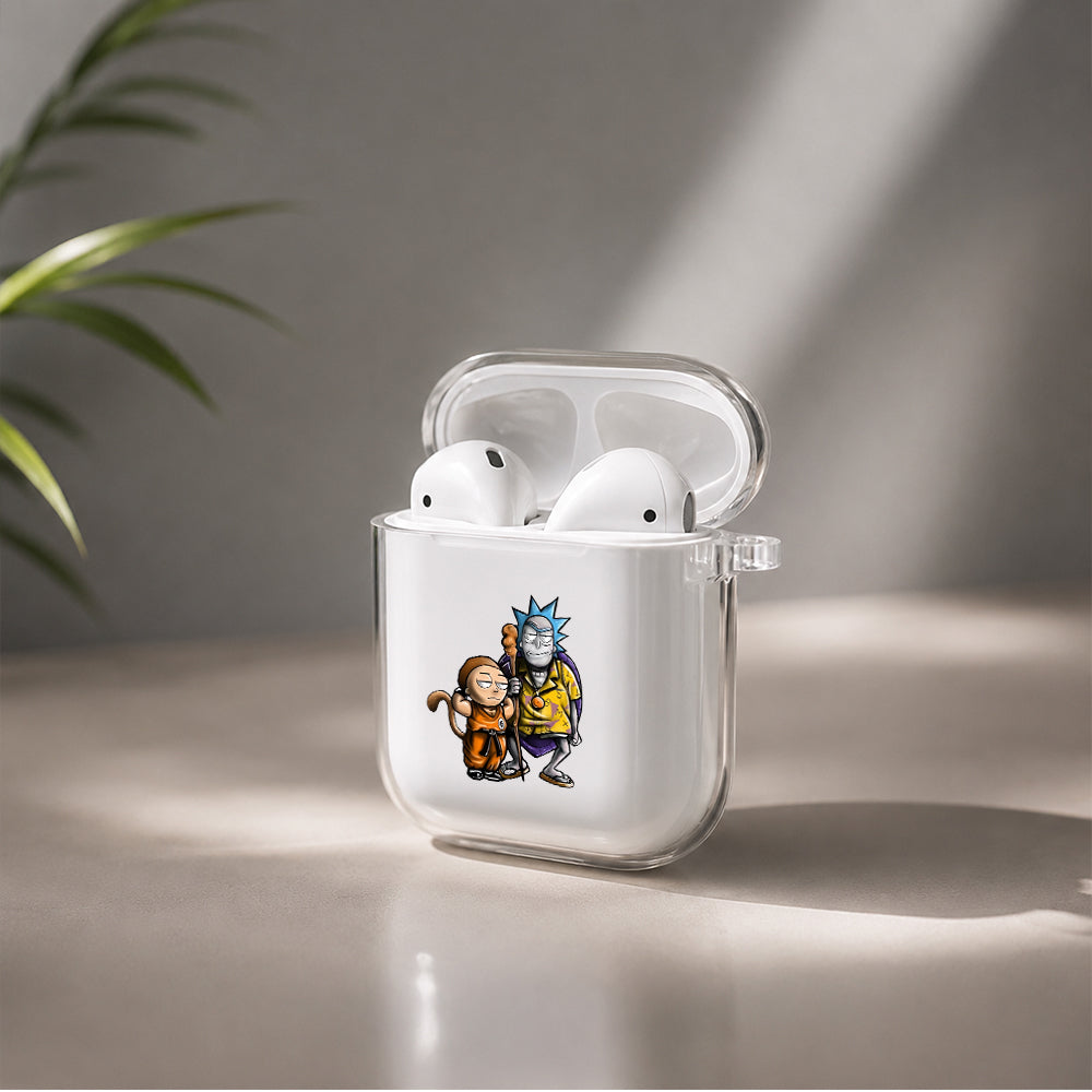 Rick and Morty Dragon Ball Mode Protective Clear Case Cover For Apple Airpods | Soft Silicone AirPods 1 / 2 Case | Protective Cover
