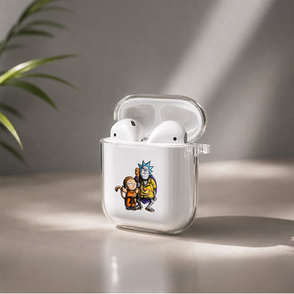 Rick and Morty Dragon Ball Mode Protective Clear Case Cover For Apple Airpods | Soft Silicone AirPods 1 / 2 Case | Protective Cover