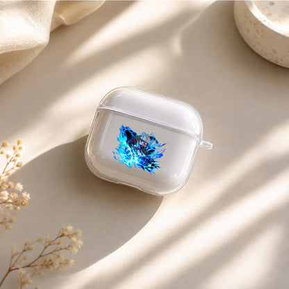 Kakashi Lightning Chakra Protective Apple Airpods 4 Clear Case - Durable Clear Protection