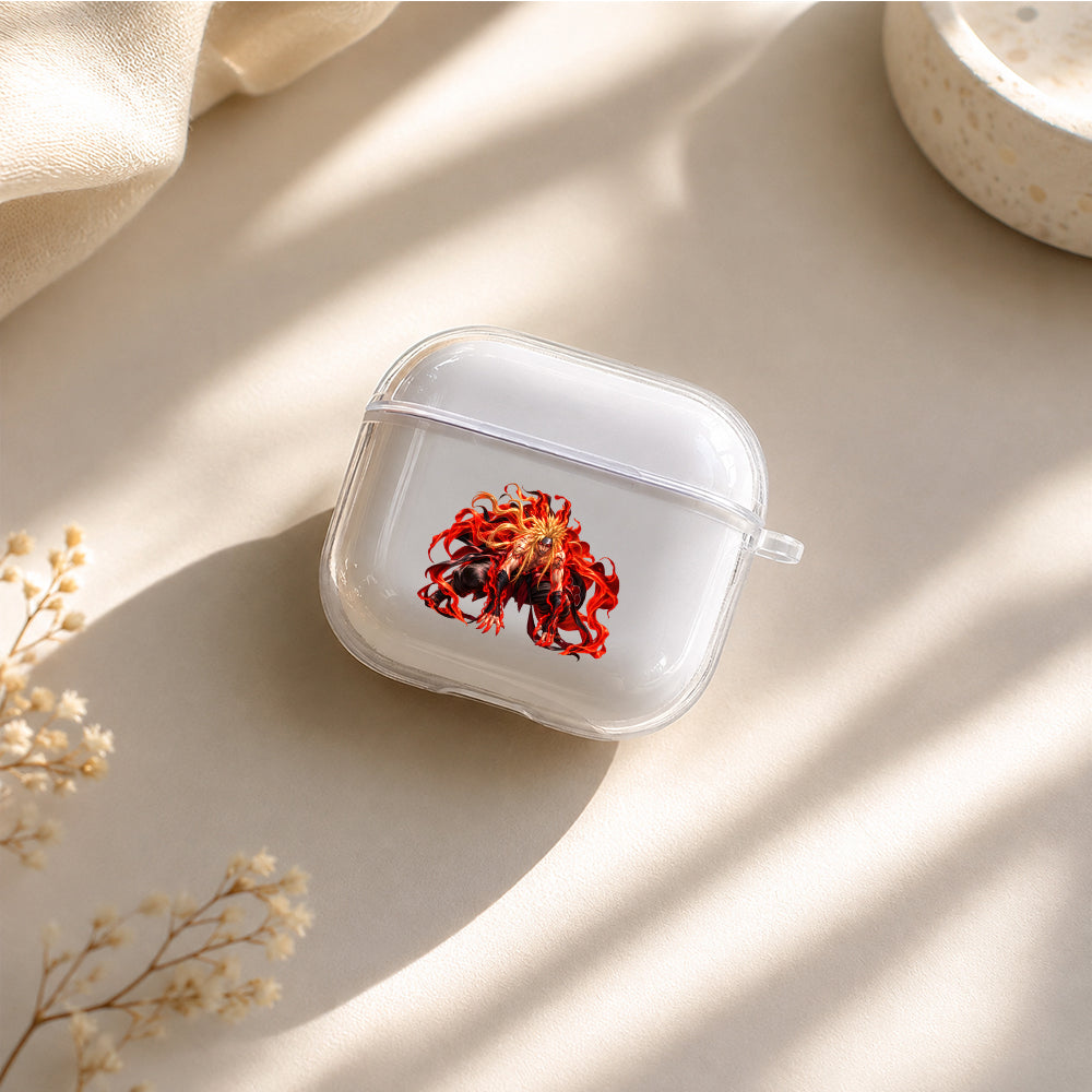 Naruto Kurama Unleashed Power Protective Apple Airpods 4 Clear Case - Durable Clear Protection