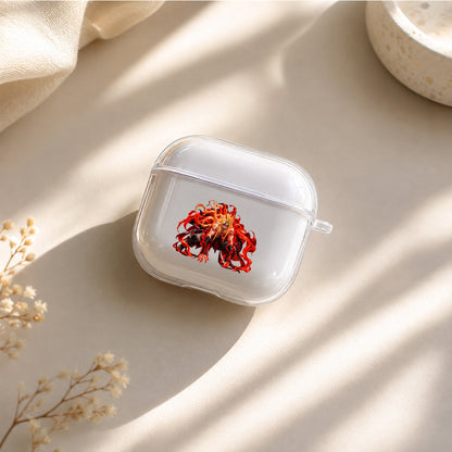 Naruto Kurama Unleashed Power Protective Apple Airpods 4 Clear Case - Durable Clear Protection