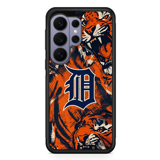 MLB Detroit Tigers Team Artwork Samsung Galaxy S26 Ultra Case | Protective Rubber Cover