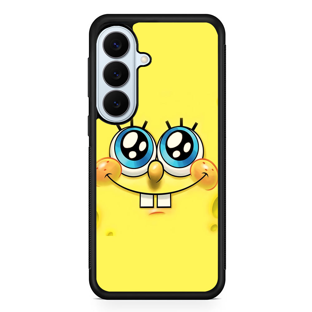 Spongebob's smiling face Samsung Galaxy S26 Plus Case | Slim Protective Rubber Cover