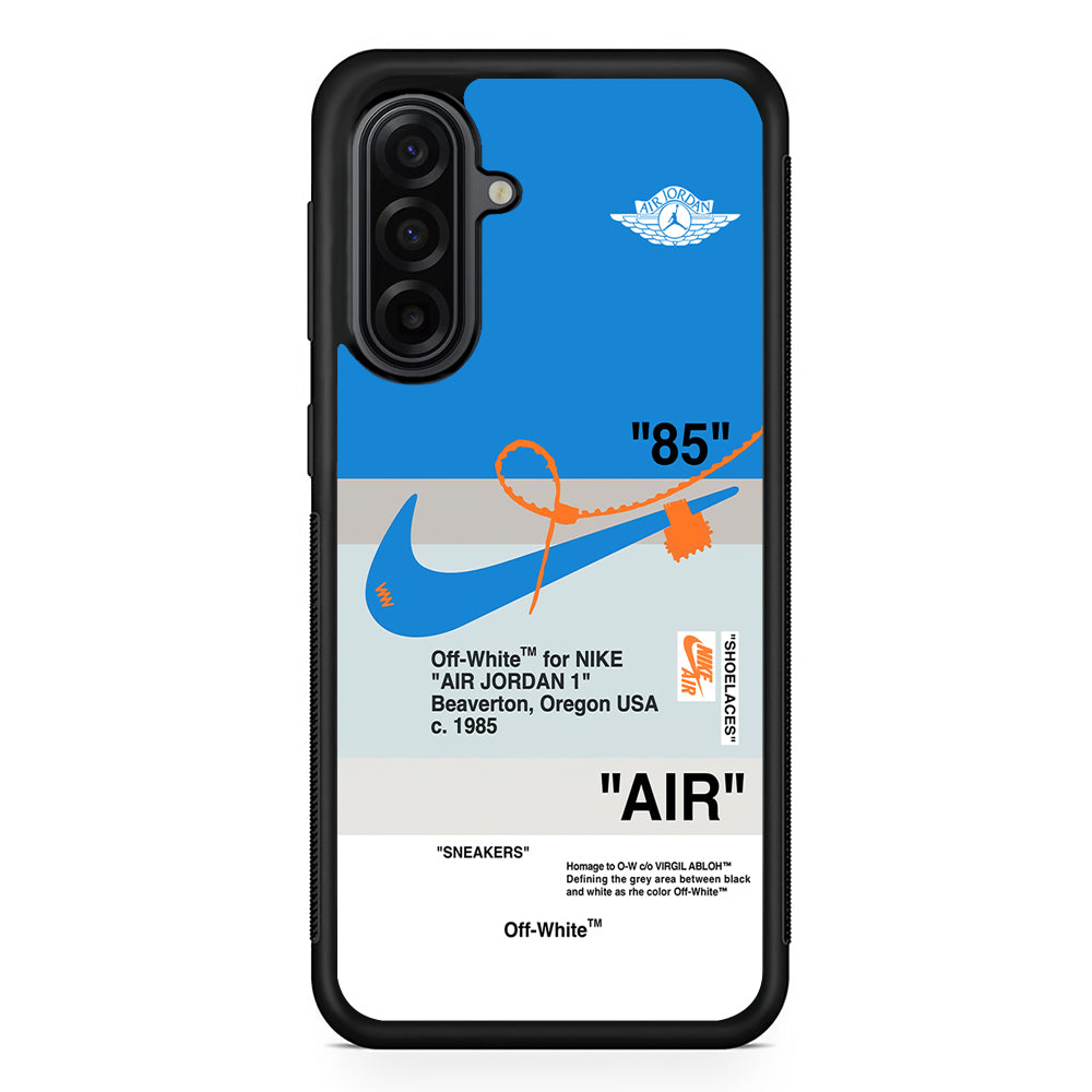 Nike X Air Jordan Blue Samsung Galaxy A17 Case | Durable Rubber Samsung Galaxy A17 Phone Case