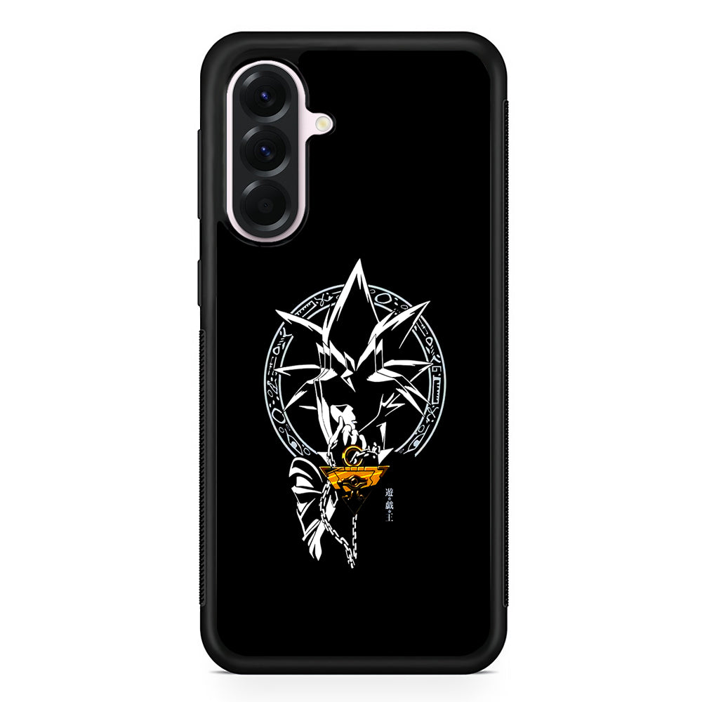 Yu-Gi-Oh Yugi Muto Black Samsung Galaxy A56 Case | Samsung Galaxy A56 Protective Rubber Case