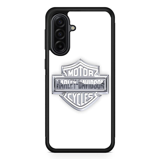 Harley Davidson Logo Silver Samsung Galaxy A17 Case | Durable Rubber Samsung Galaxy A17 Phone Case