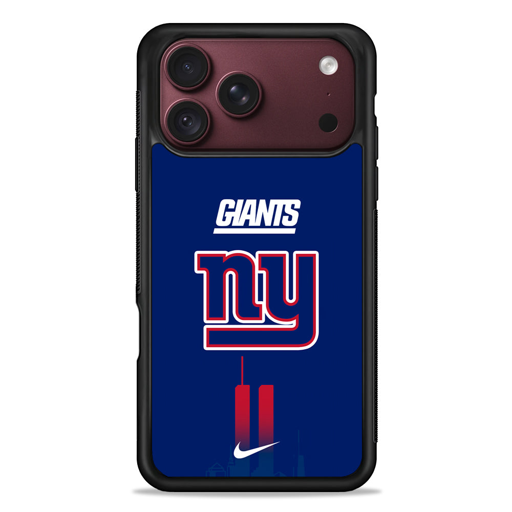 NFL New York Giants Nike iPhone 18 Pro Max Case – Slim Silicone Protective Cover