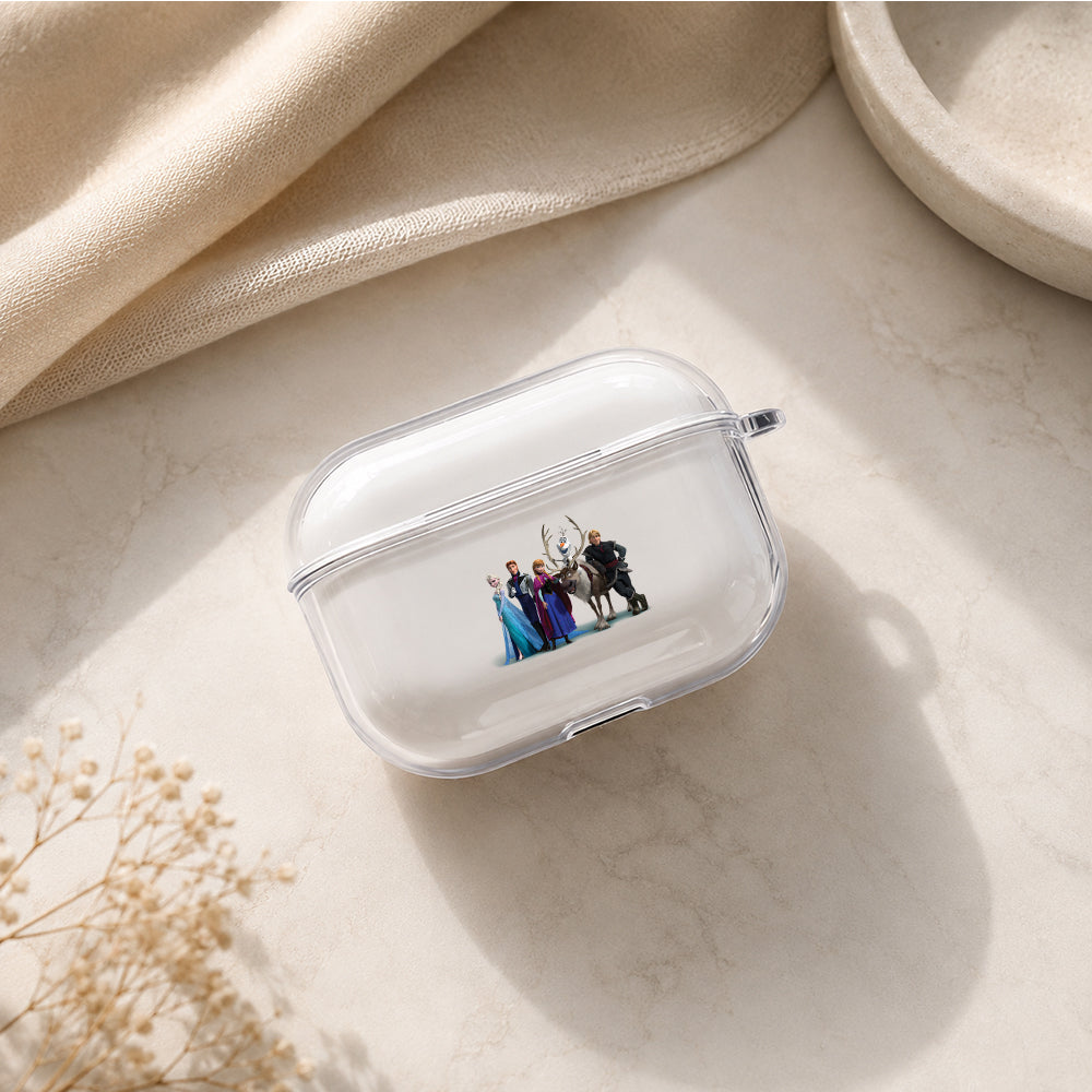 Frozen All Character Protective Apple AirPods Pro 3 Clear Case | Shockproof Cover