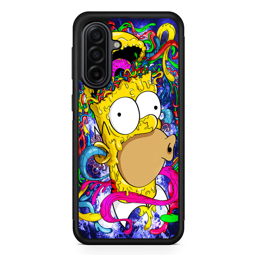 Simpson Homer Abstract Samsung Galaxy A17 Case | Durable Rubber Samsung Galaxy A17 Phone Case