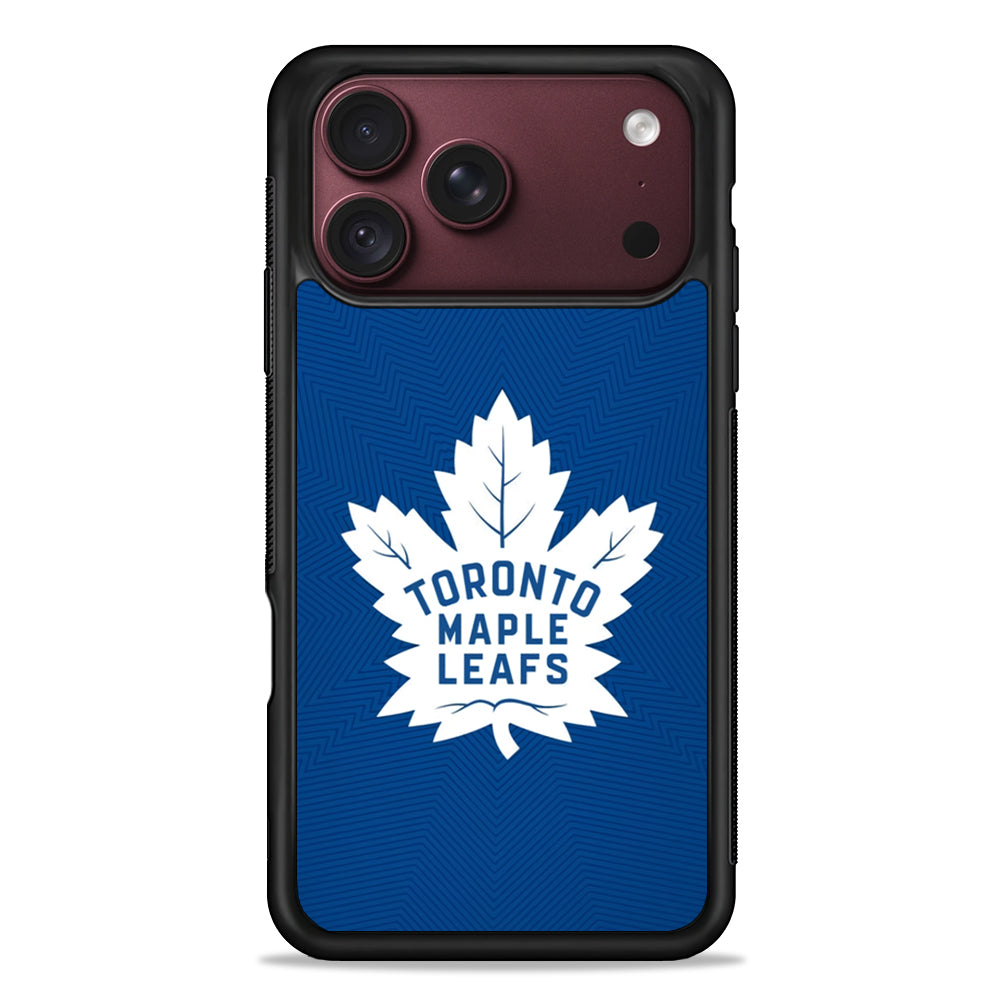 NHL Toronto Maple Leafs Pattern iPhone 18 Pro Max Case – Slim Silicone Protective Cover