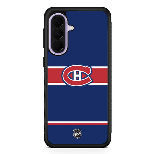 NHL Montréal Canadiens Navy Samsung Galaxy A37 Case | Samsung Galaxy A37 Rubber Protective Case