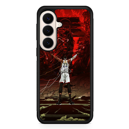 Lebron James Lion Art Samsung Galaxy S26 Case | Durable Protective Rubber Cover