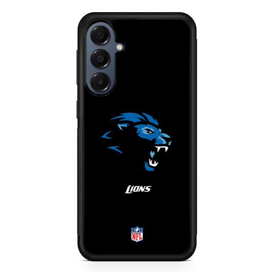 NFL Detroit Lions Black Samsung Galaxy A16 Case | Slim Protective Cover for Samsung Galaxy A16