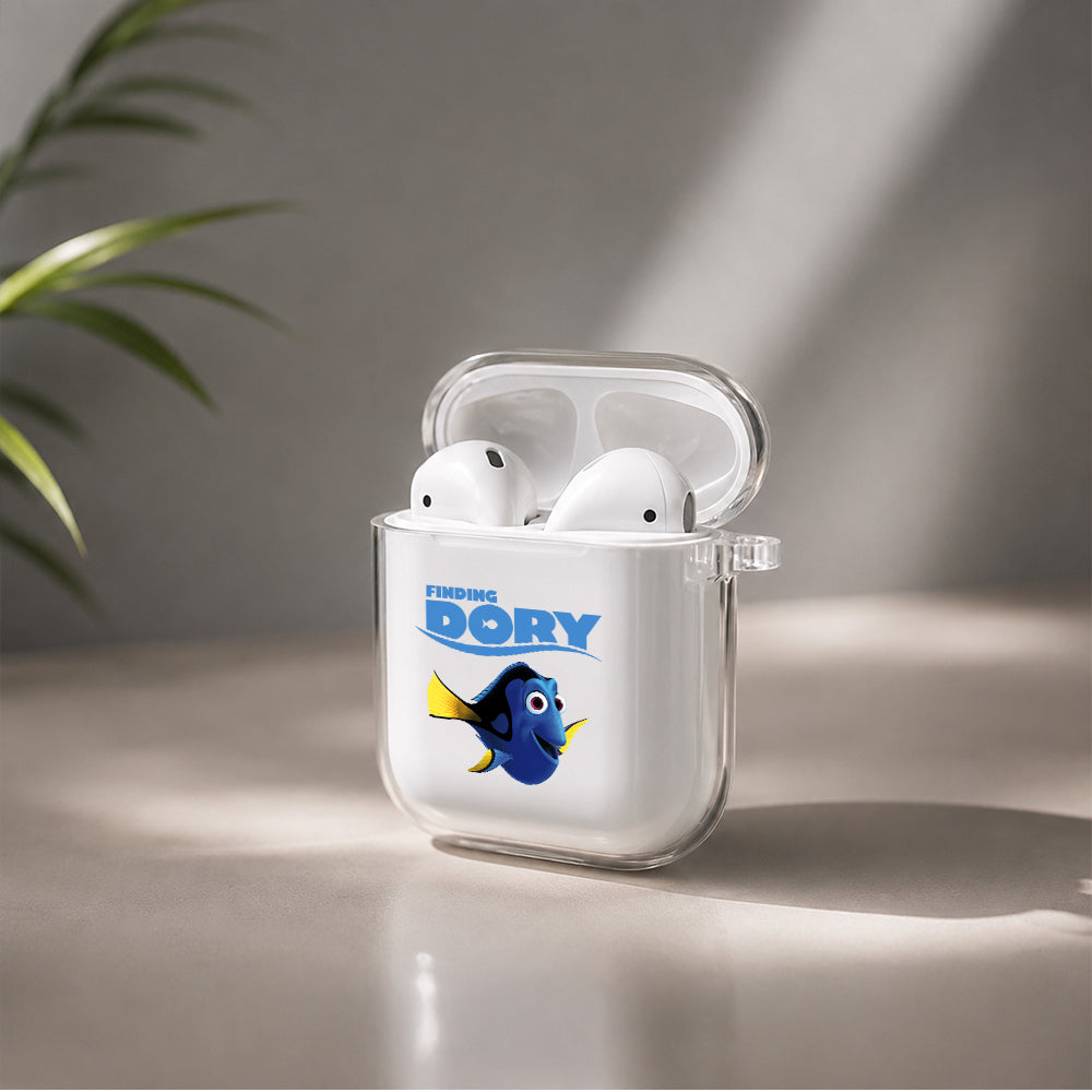 Finding Dory Protective Clear Case Cover For Apple Airpods | Soft Silicone AirPods 1 / 2 Case | Protective Cover