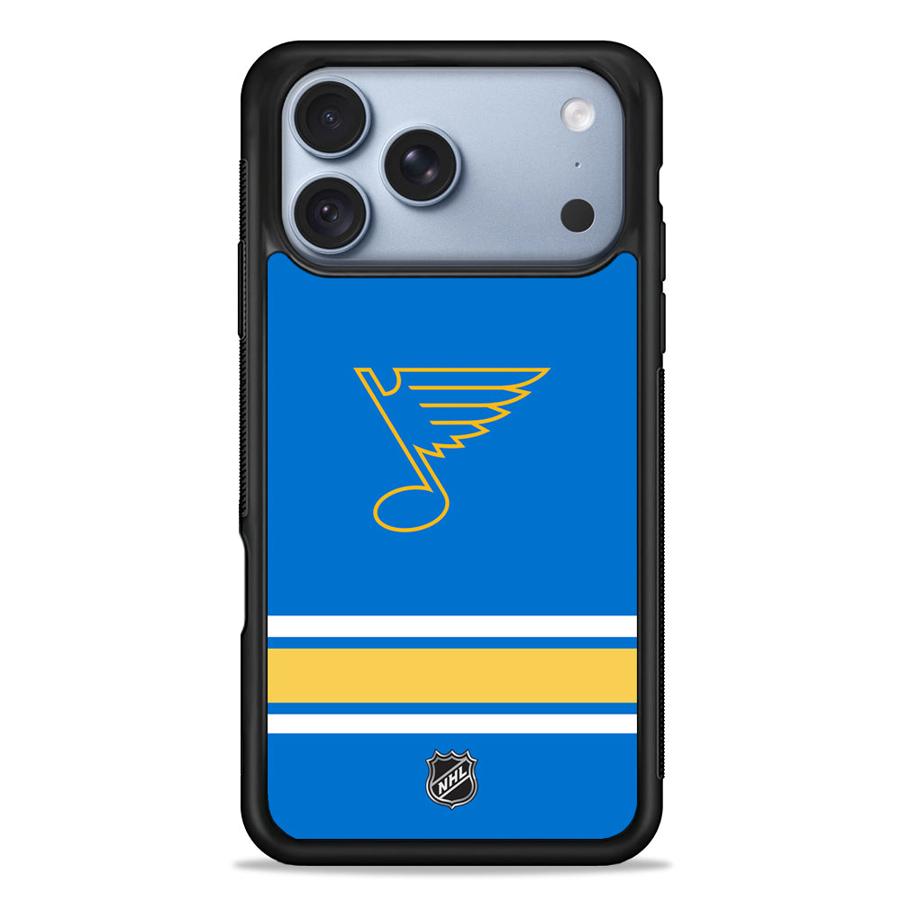 NHL St Louis Blues Blue iPhone 18 Pro Case - iPhone 18 Pro Silicone Case