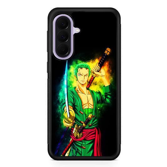 One Piece Roronoa Zoro Art Samsung Galaxy A37 Case | Samsung Galaxy A37 Rubber Protective Case