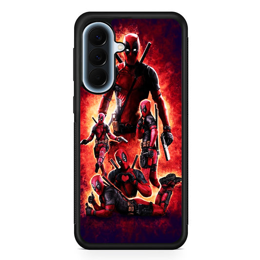 Deadpool On Fire Samsung Galaxy A57 Case | Slim Samsung Galaxy A57 Protective Case