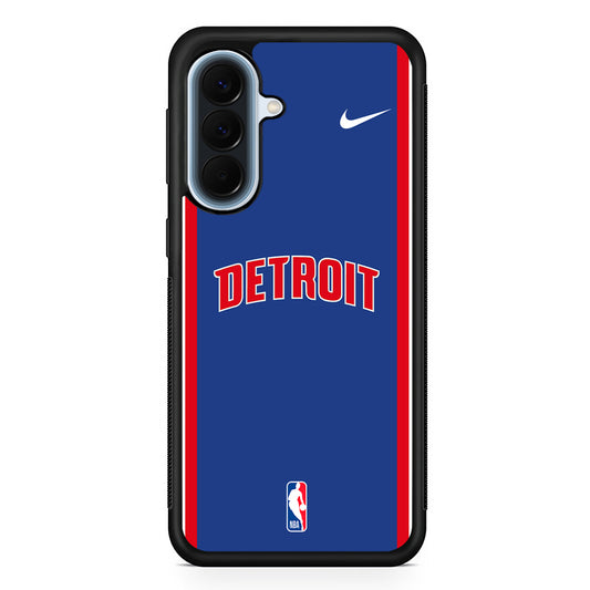 NBA Detroit Pistons Blue Nike Samsung Galaxy A57 Case | Slim Samsung Galaxy A57 Protective Case