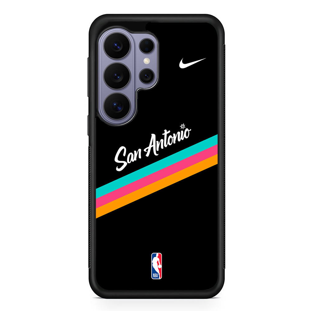 NBA San Antonio Spurs Black Nike Samsung Galaxy S26 Ultra Case | Slim Durable Protective Cover