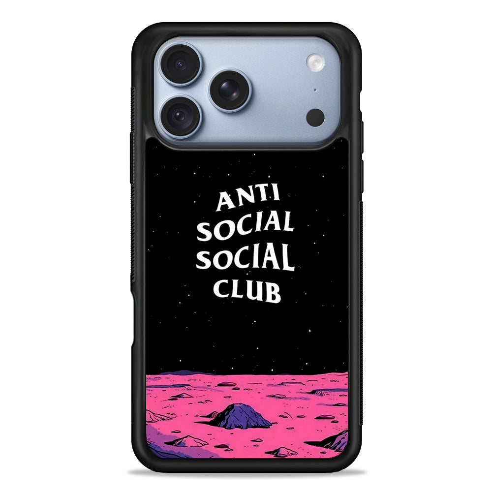 Anti Social Club Moon iPhone 18 Pro Case - iPhone 18 Pro Silicone Case