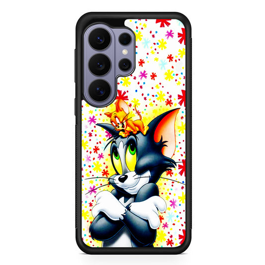 Tom and Jerry Motif Samsung Galaxy S26 Ultra Case | Protective Rubber Cover