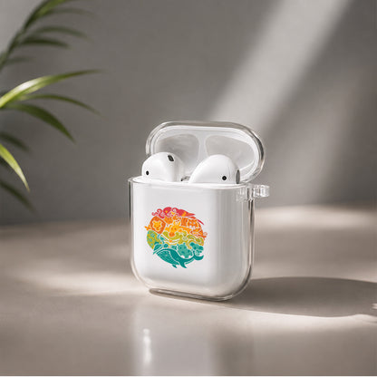 Collage of Nature Life Protective Clear Case Cover For Apple Airpods | Soft Silicone AirPods 1 / 2 Case | Protective Cover